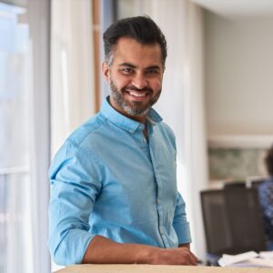 business person in office