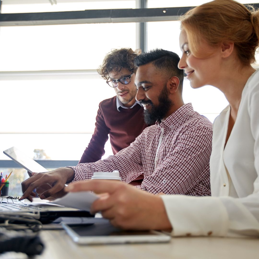 coworkers using computers