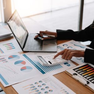 person working on computer